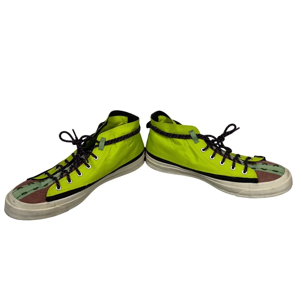 Converse Chuck Taylor Deck Terrain Star Love Bird Mid Neon Yellow Sneaker Men 11